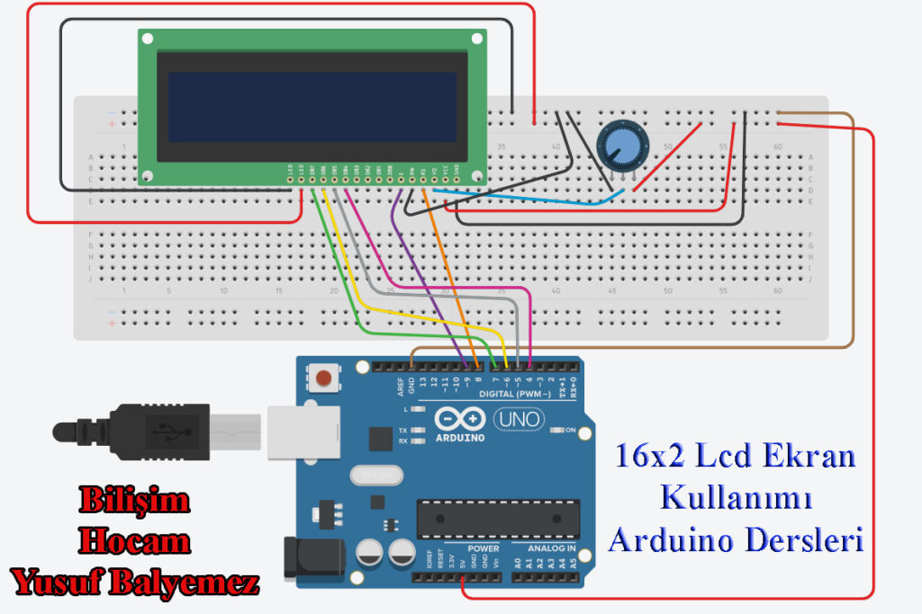 Arduino lcd ekran kullanımı 16x2
