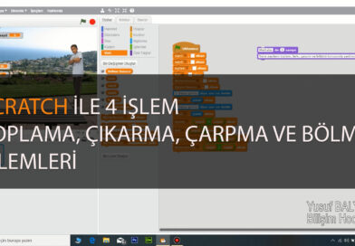 Scratch ile Toplama, Çıkarma, Çarpma ve Bölme İşlemleri – Çocuklar için Kodlama