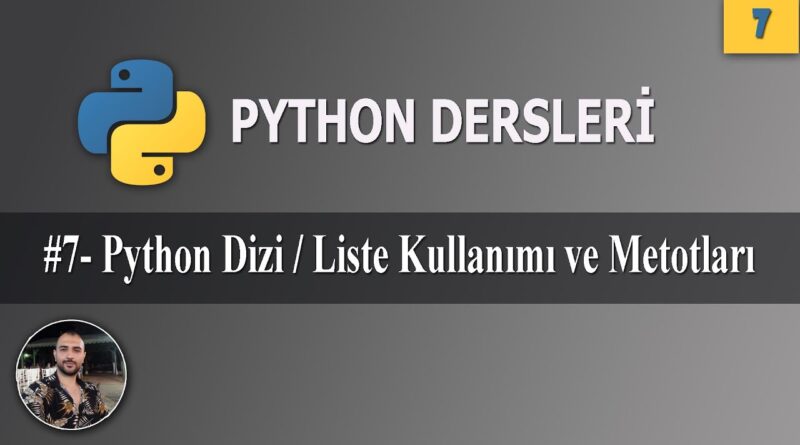 python liste dizi kullanımı ve örnekleri