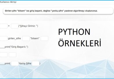 Python Uygulamalı Örnekler -1