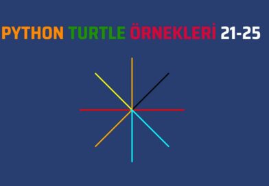 Python Turtle Örnekleri 21-25 – Karışık Uygulamalar