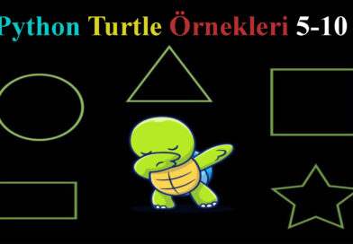 Python Turtle Örnekleri 6-10 – Döngü Kullanımı