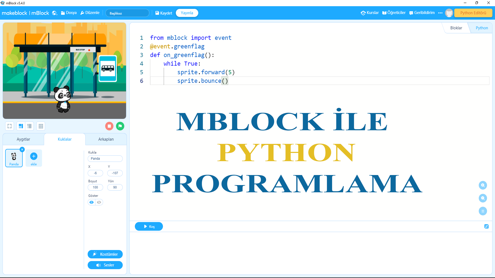 Mblock 5 & Python Programlama Etkinliği