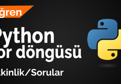 Python – For Döngüsü Kullanımı Etkinliği