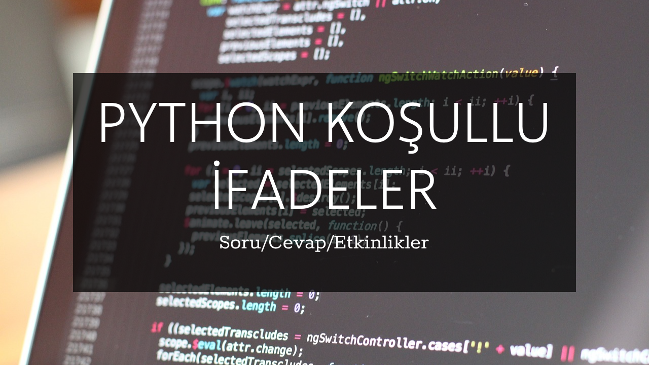 Koşullu İfadeler Etkinliği – Python Programlama – Python Dersleri